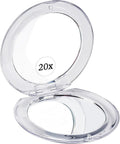 Mirrorvana 3.3in Compact Travel Mirror with 1x & 20x Magnification