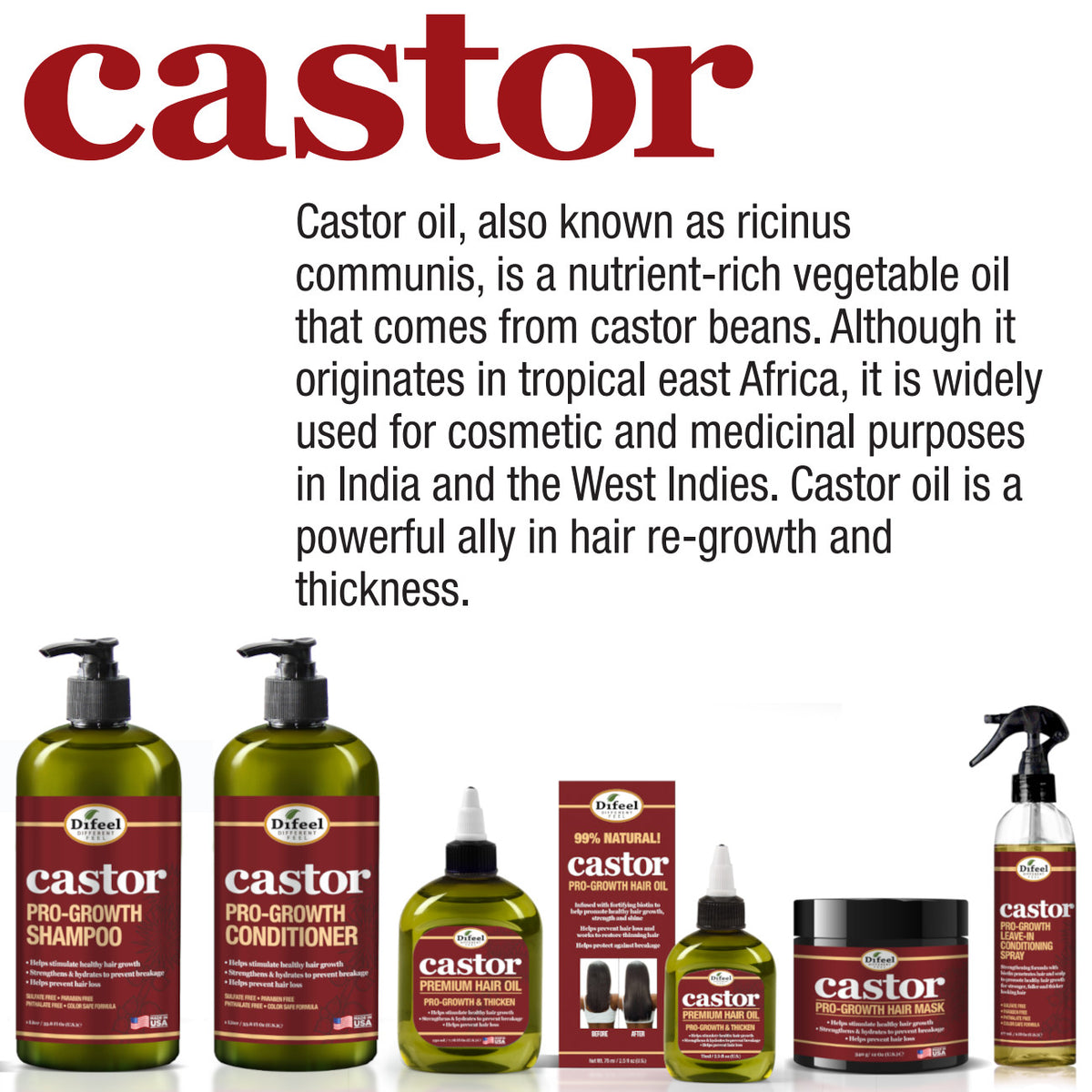 Pro-Growth Hair Care Set with Shampoo, Conditioner & Root Stimulator