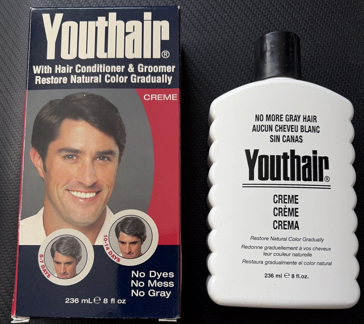Youthair No More Gray Hair Cream for Men 8 oz Hair Color Treatment