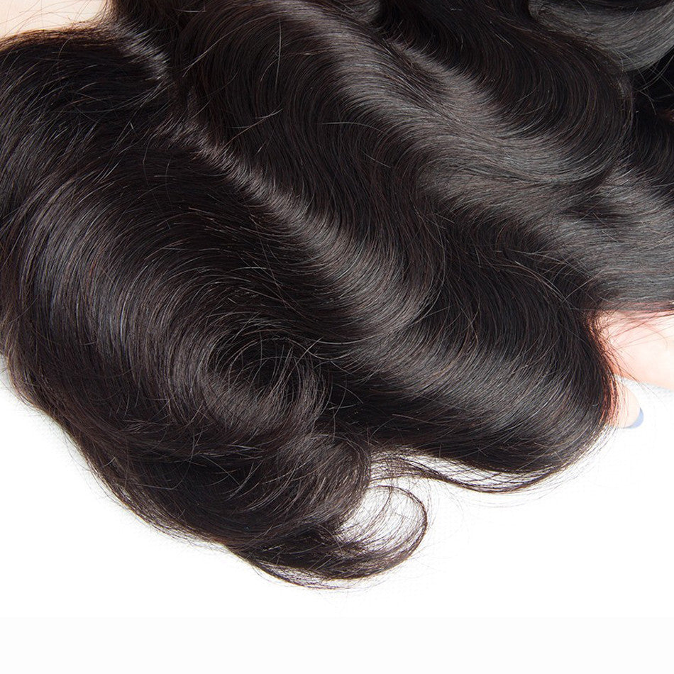 10A Mink Body Wave Virgin Remy Human Hair Extensions - Natural Black