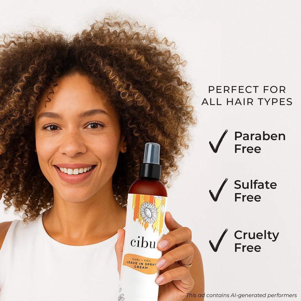 Curl + Coil Leave-In Hair Spray Cream - Moisturizing Detangler for Curly Hair, 8oz, Pack of 8