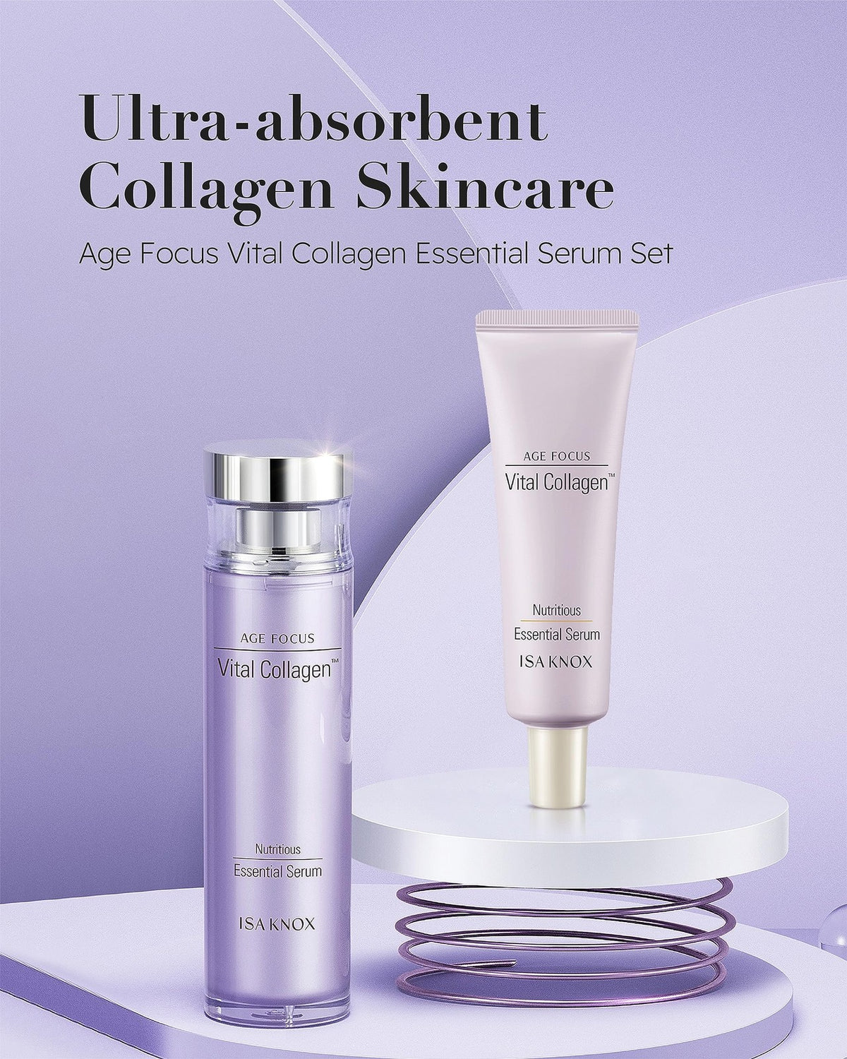 Hydrolyzed Collagen Face Serum with Vitamins C, B12 & E - 2.4 fl oz