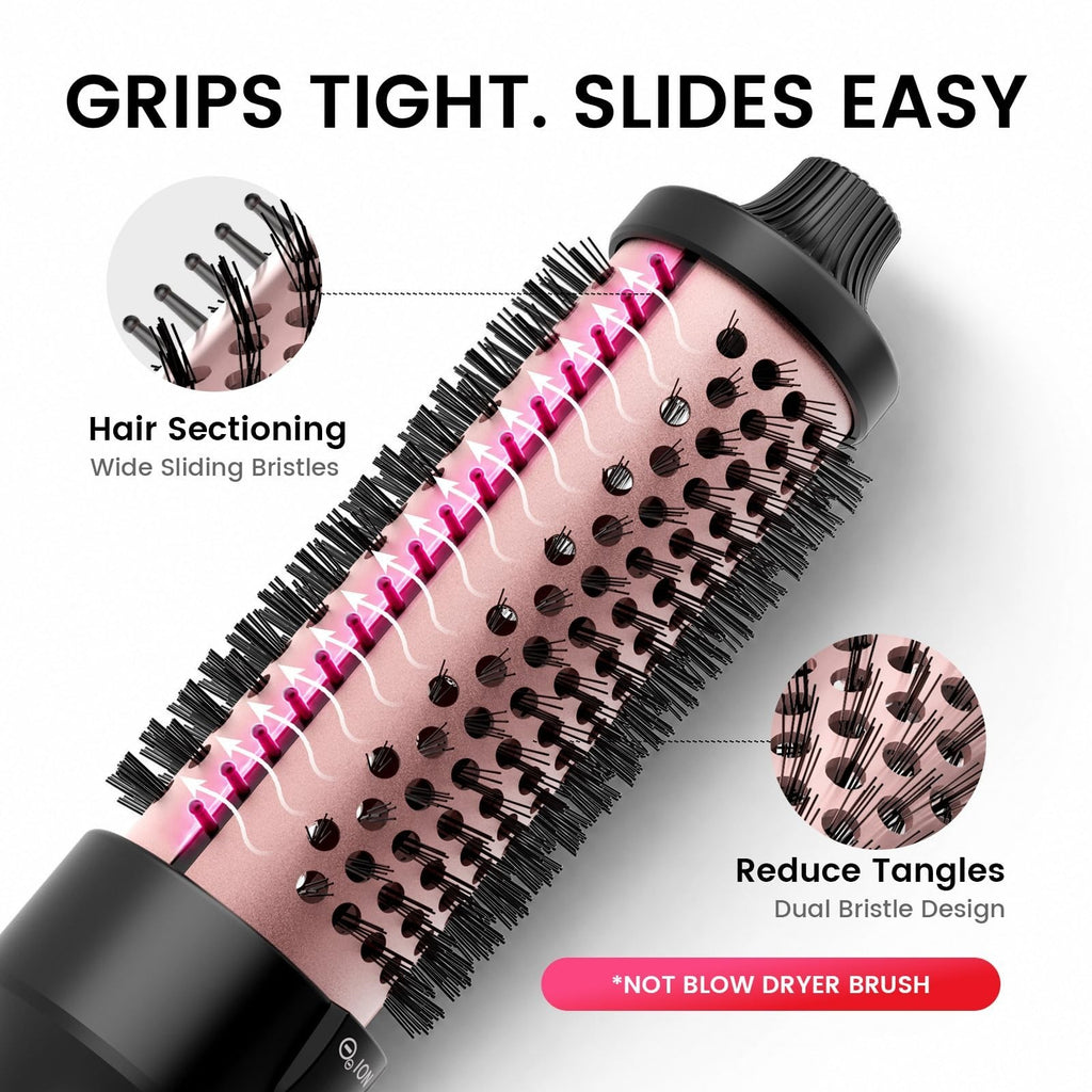 Ionic 1.5-Inch Thermal Round Brush - Fast Heat-Up Curling Styling Tool