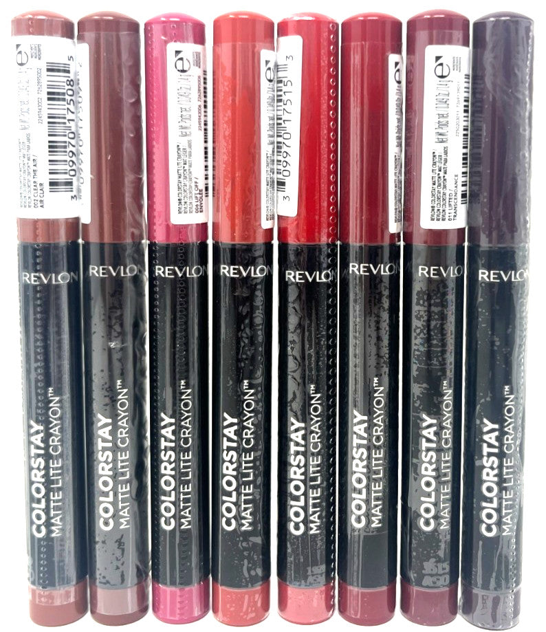 8-Pack Revlon ColorStay Matte Lite Crayons Sealed - No Repeats