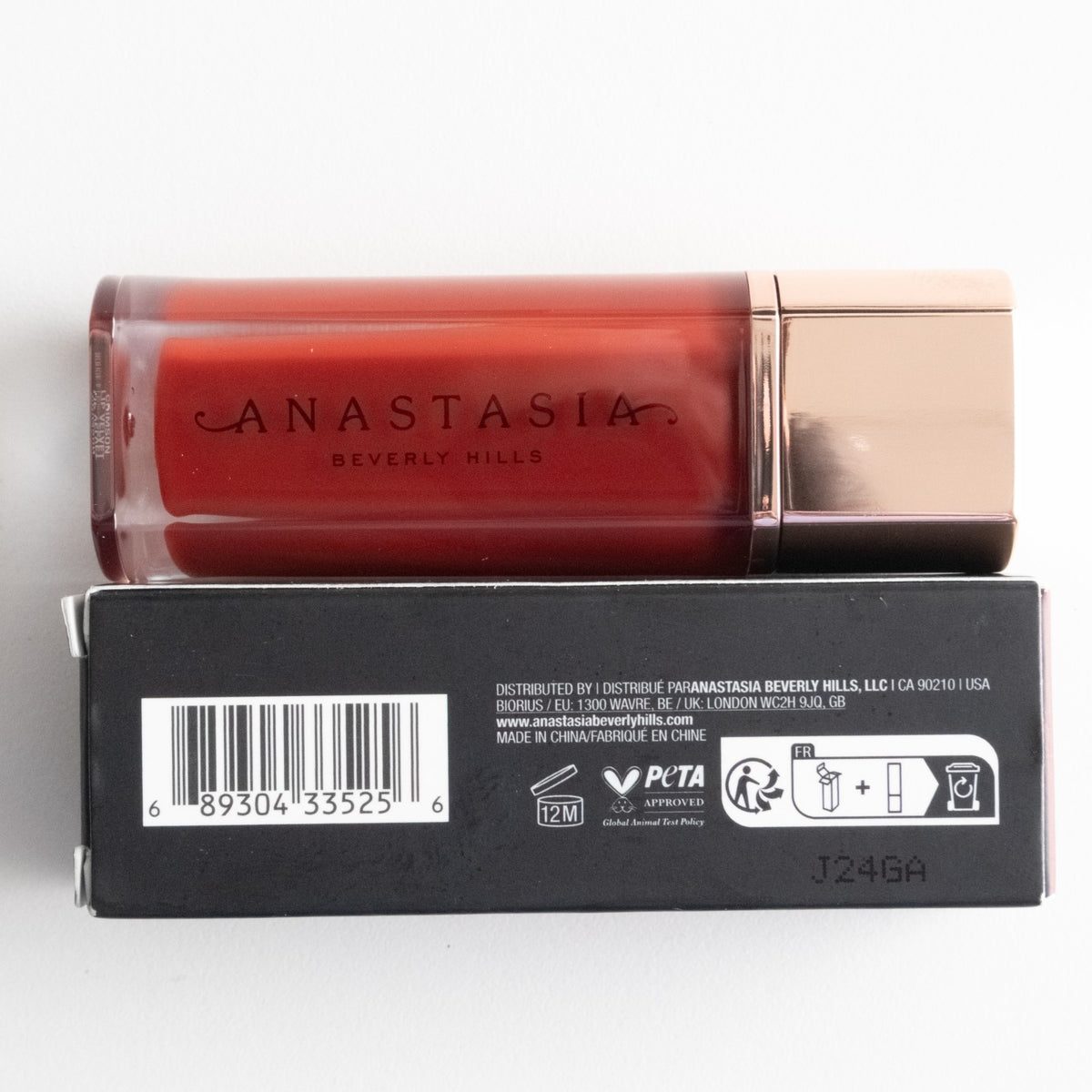 Lip Velvet Matte Lipstick - Crimson Red, 0.12 Fl Oz, Full Pigment & Cushioned Wear