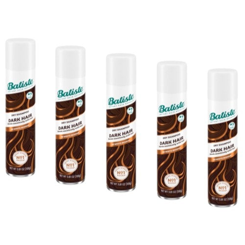 5 Pack Divine Dark Dry Shampoo for Instant Hair Refresh 3.81 oz
