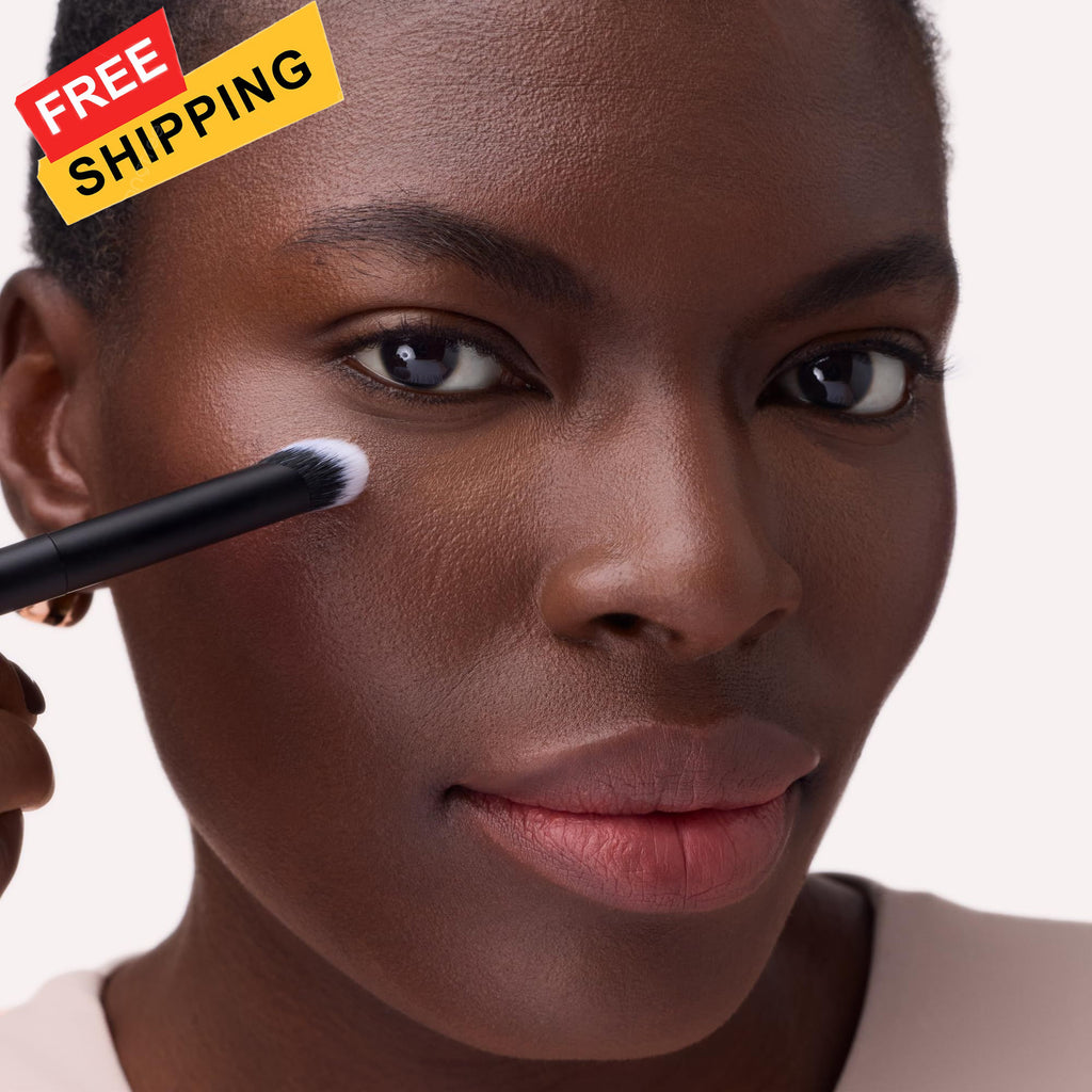 Under Eye Concealer Brush - Angled Makeup Tool for Precise Blending