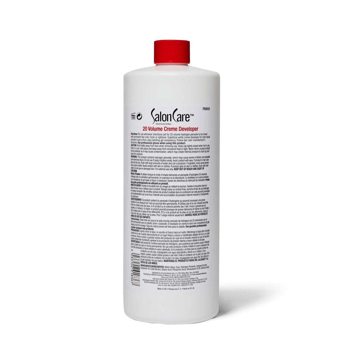 20 Volume Hair Developer Creme - 32 Oz for Lightening & Coloring