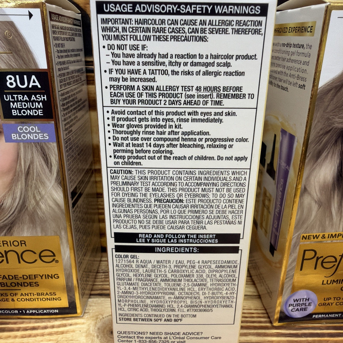 3 Pack Cool Blonde Hair Color Permanent - Superior Preference 8UA