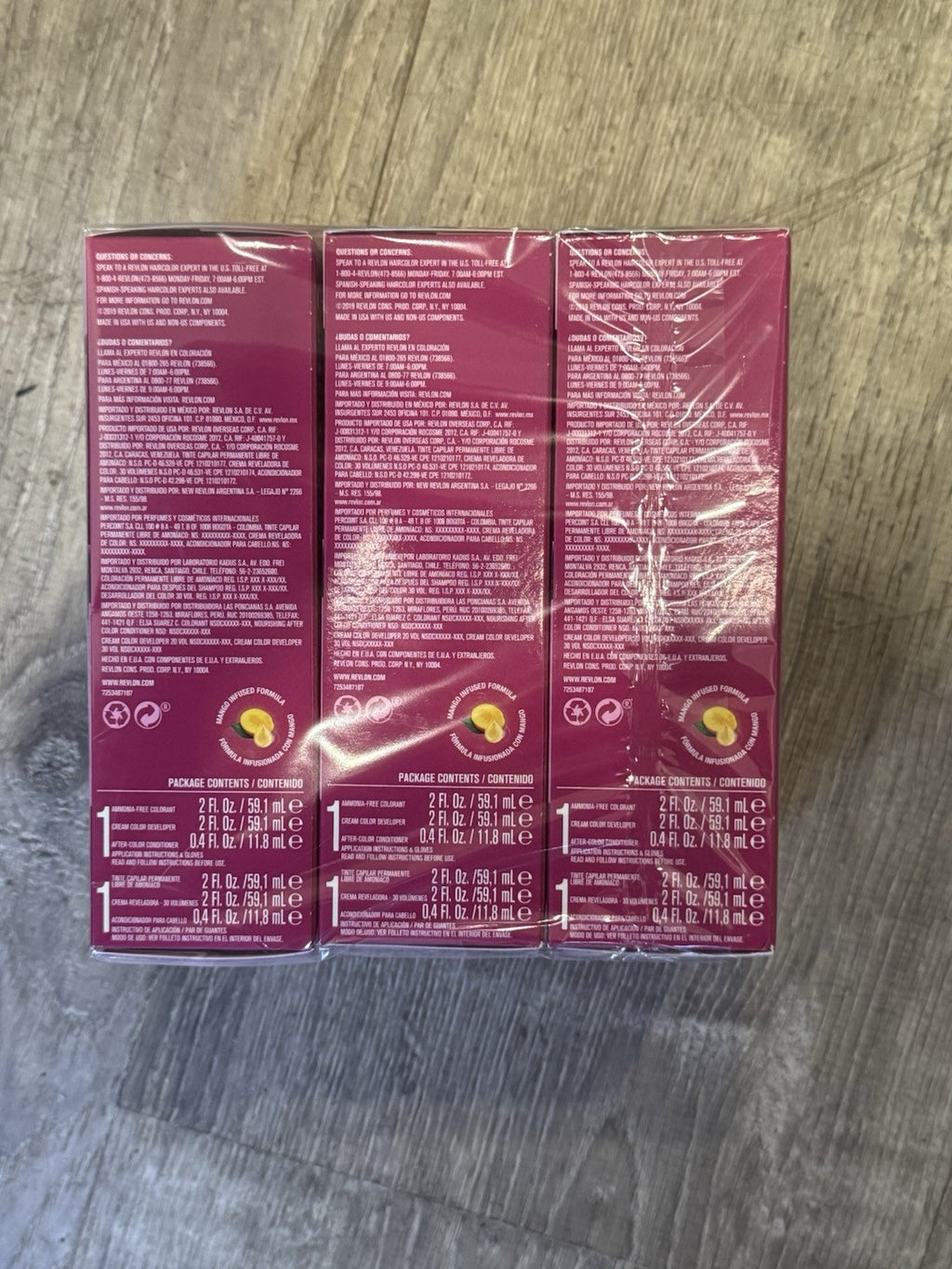 Revlon Colorsilk Luminista Hair Color Violet Black 3 Pack - Permanent Hair Dye