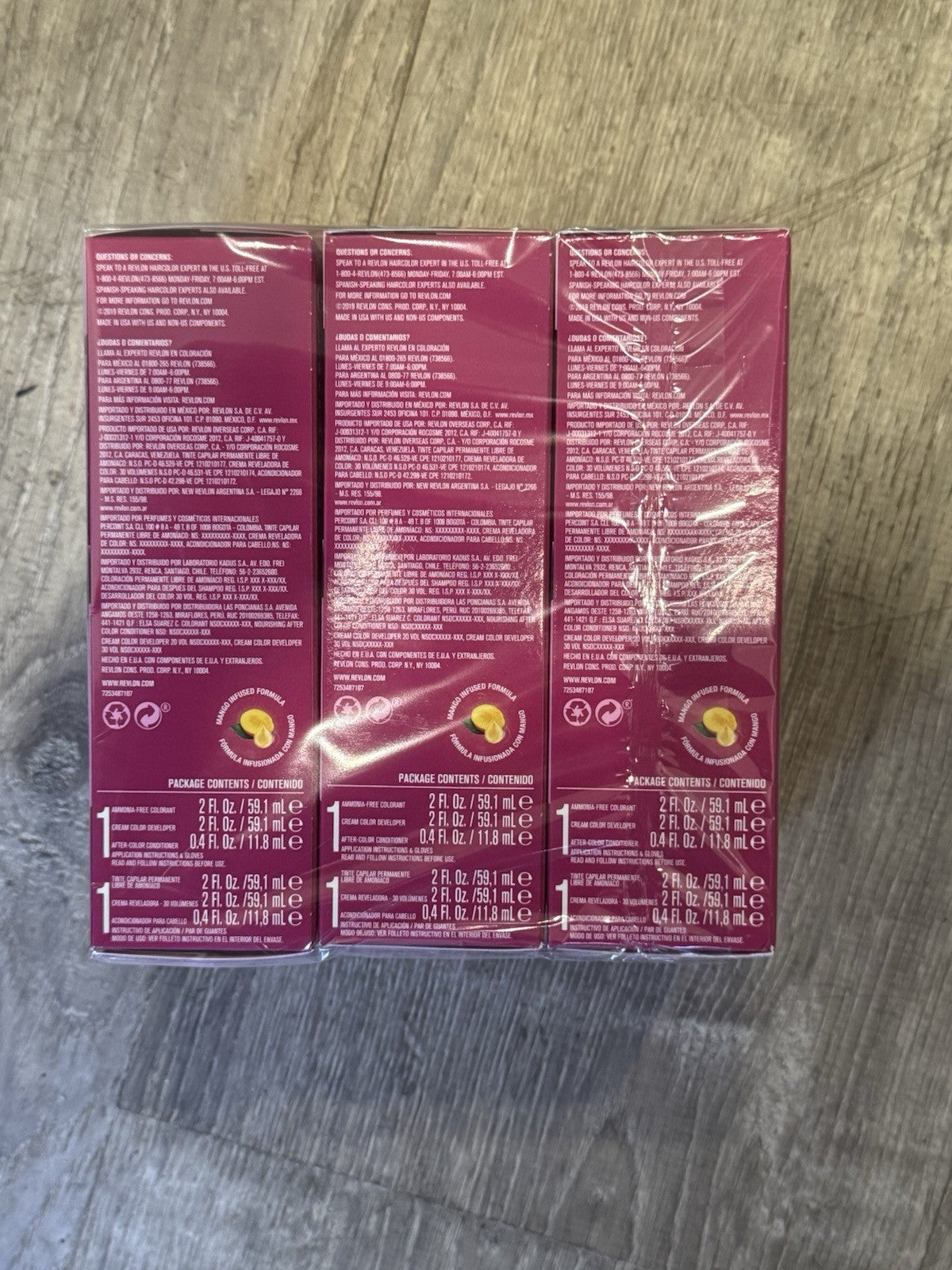 Revlon Colorsilk Luminista Hair Color Violet Black 3 Pack - Permanent Hair Dye