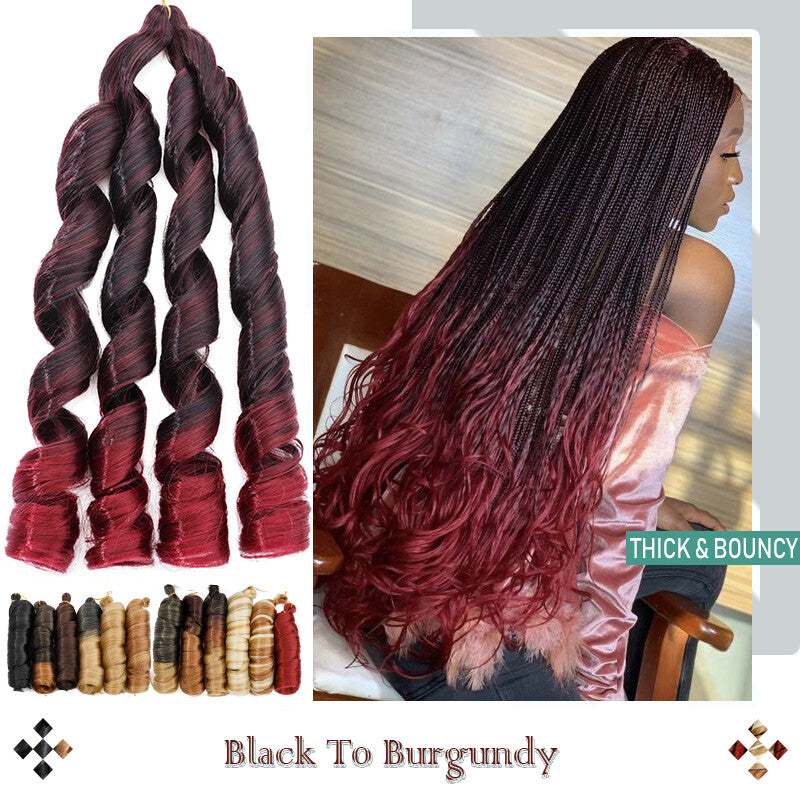 Loose Wave Braiding Hair Extensions Afro French Curls for Crochet & DIY Styles