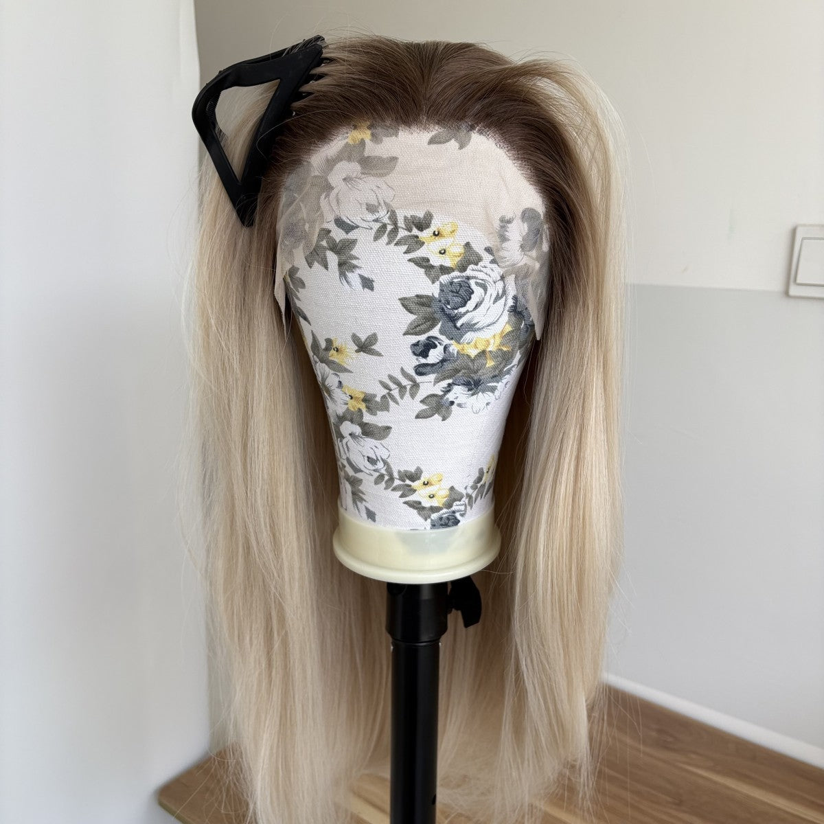 Long Blonde Synthetic Lace Front Wig - Highlighted, Straight, Heat-Resistant, 13x4