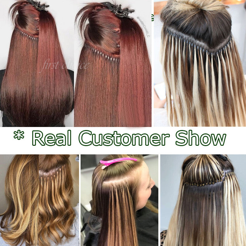 Remy Hair Extensions Keratin Bond Pre Bonded Hair Tips 16-22 Inch 100G
