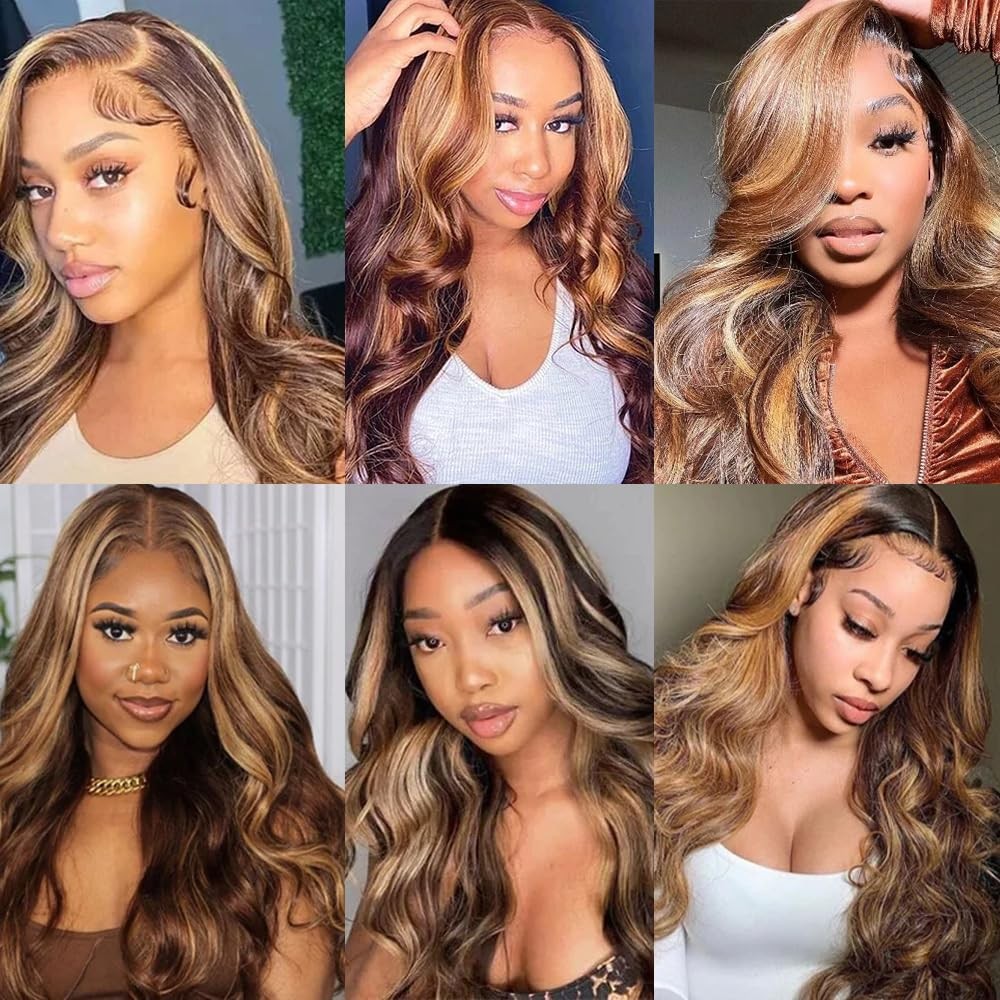Human Hair Bundle Honey Blonde Body Wave 22-26 Inch for Hair Extensions