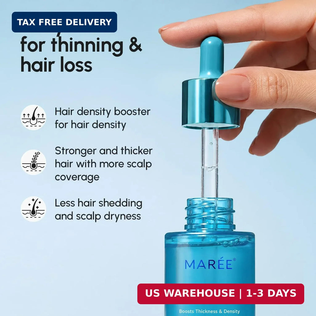 Hair Growth Serum with Caffeine Peptides Castor Rosemary Oil for Women & Men