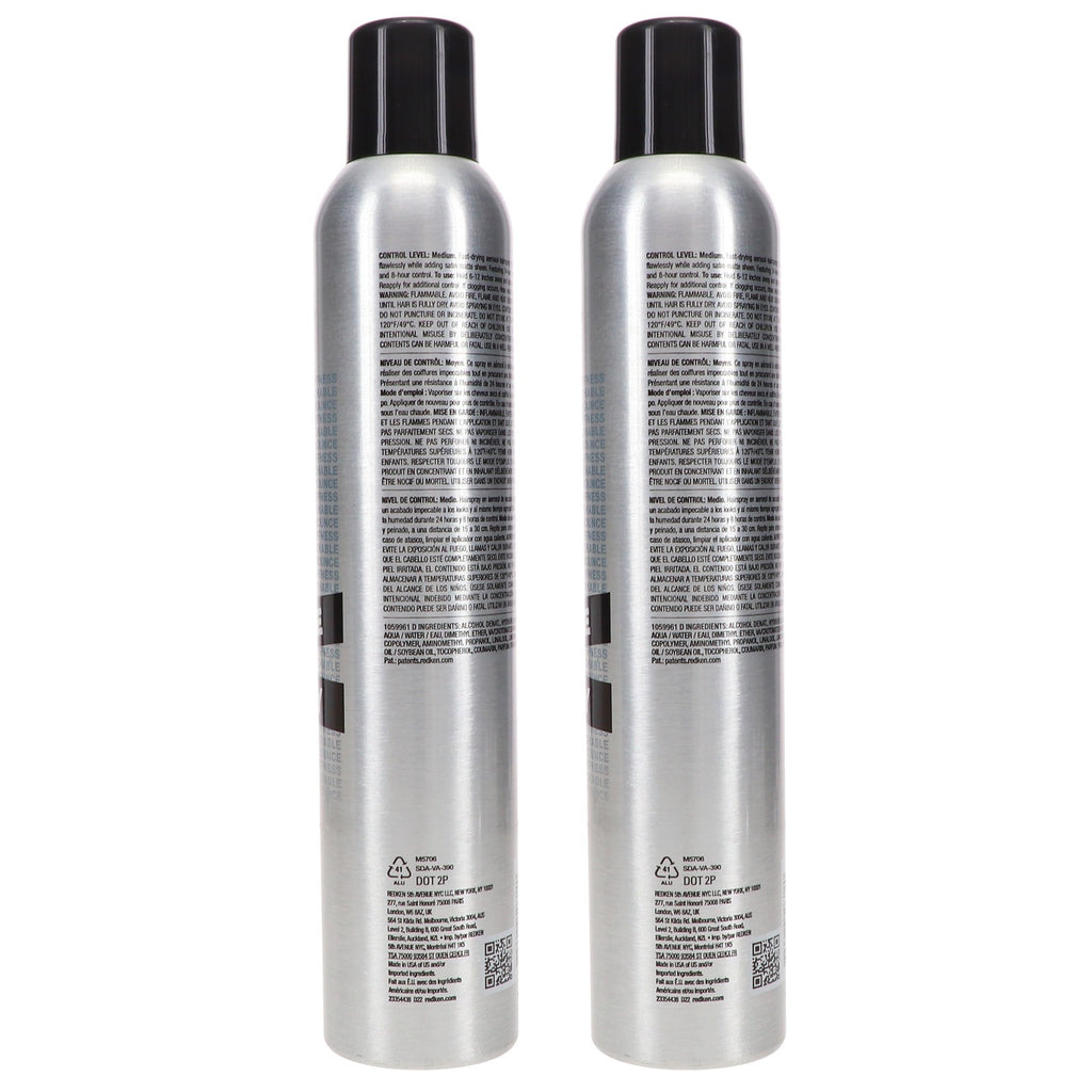 Redken Brushable Hairspray 12 - Flexible Hold & Hair Protectant 10.4 oz (2 Pack)