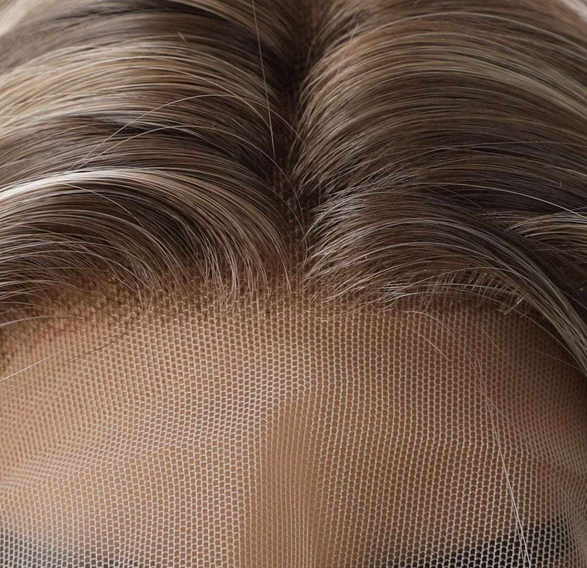 Ombre Brown Blonde 26 Inch Wavy Lace Front Wig - Body Wave Highlight Hair, Glueless Synthetic Style
