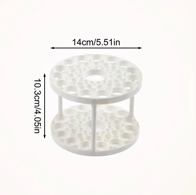 Rotating Makeup Brush Storage Rack Desktop Organizer Cosmetic Holder Box