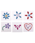 Set of 12 Shiny Acrylic Body Crystals for Costumes and Fairy Accessories