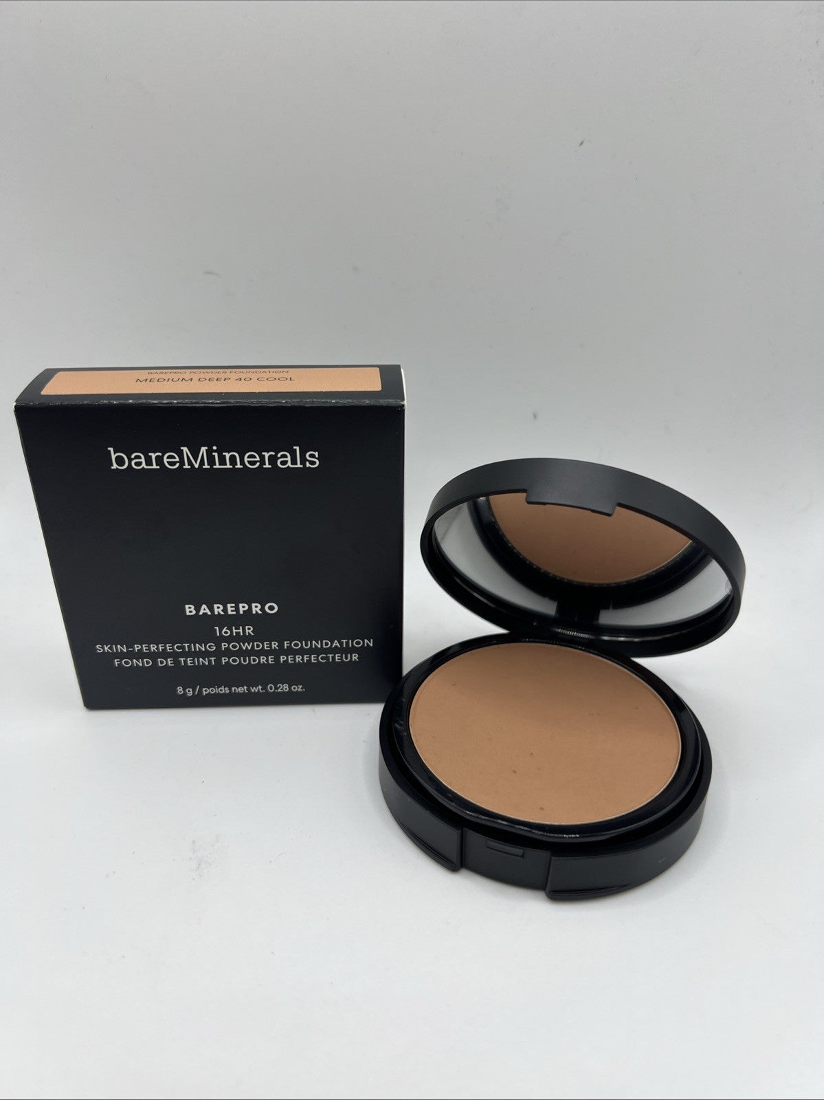 BareMinerals Barepro 16hr Skin-Perfecting Powder Foundation Medium Deep 40 Cool