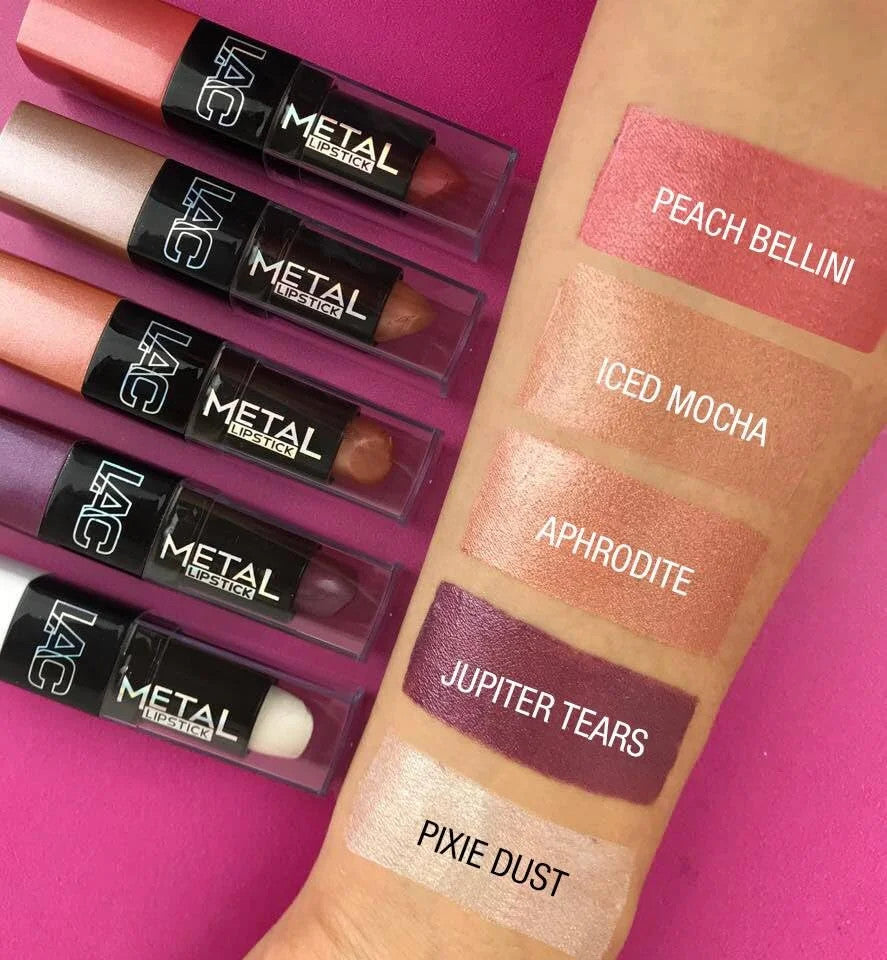 Metal Lipstick - Pixie Dust Metallic Lip Gloss, Long-Lasting & Moisturizing