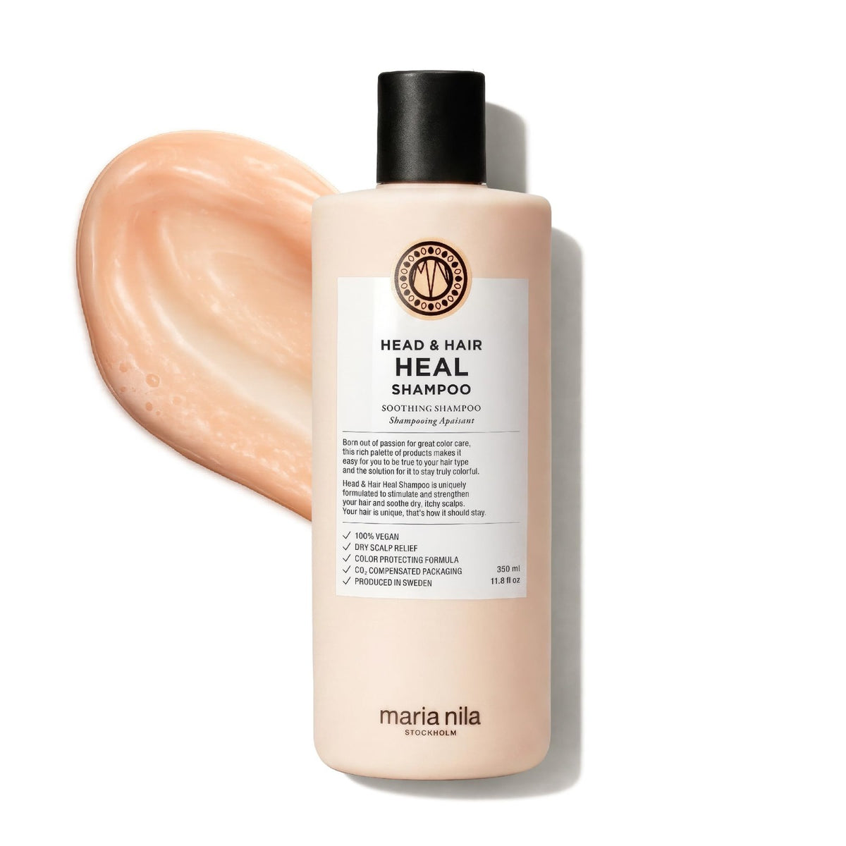 Maria Nila Head & Hair Heal Shampoo 11.8 oz - Soothing, Color-Safe Hair Care