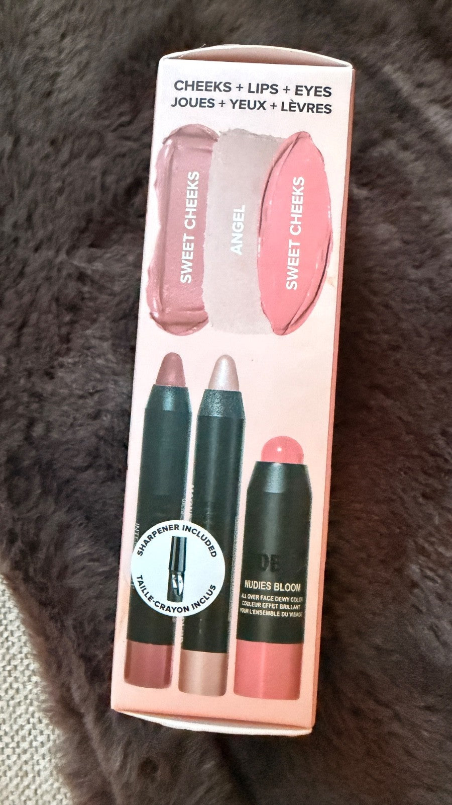 Nudestix 3-Piece Mini Set: Eye Color, Dewy Face Color & Lip + Cheek Pencil