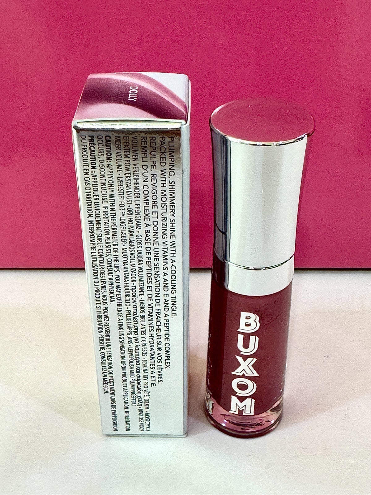 Buxom Full On Lip Plumper Mini Set 2 x .07oz / 2ml Dolly Mauve
