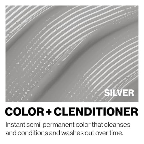Semi-Permanent Silver Hair Color Conditioner with Keratin - 12 oz
