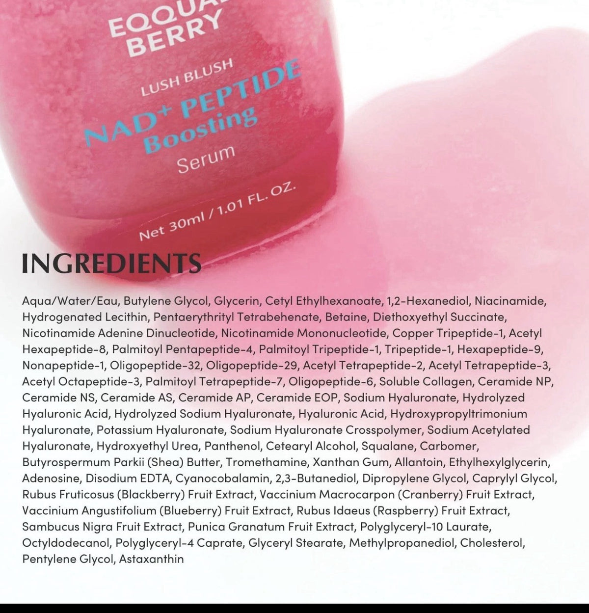 NAD+ Peptide Boosting Serum for Anti-Aging - 30ml