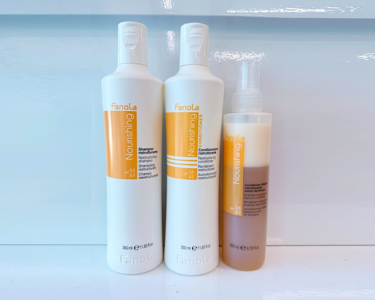 Fanola Nourishing Restructuring Shampoo & Conditioner Trio Set