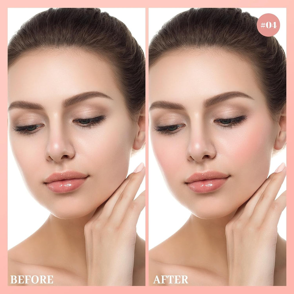 10 Color Long Lasting Face Blush Palette for Cheeks - Lightweight Makeup