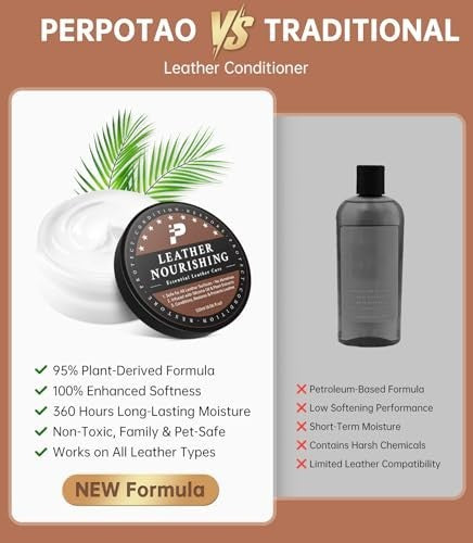 Leather Care Conditioner 2-Pack All-In-One Balm Color Safe & Pet Friendly