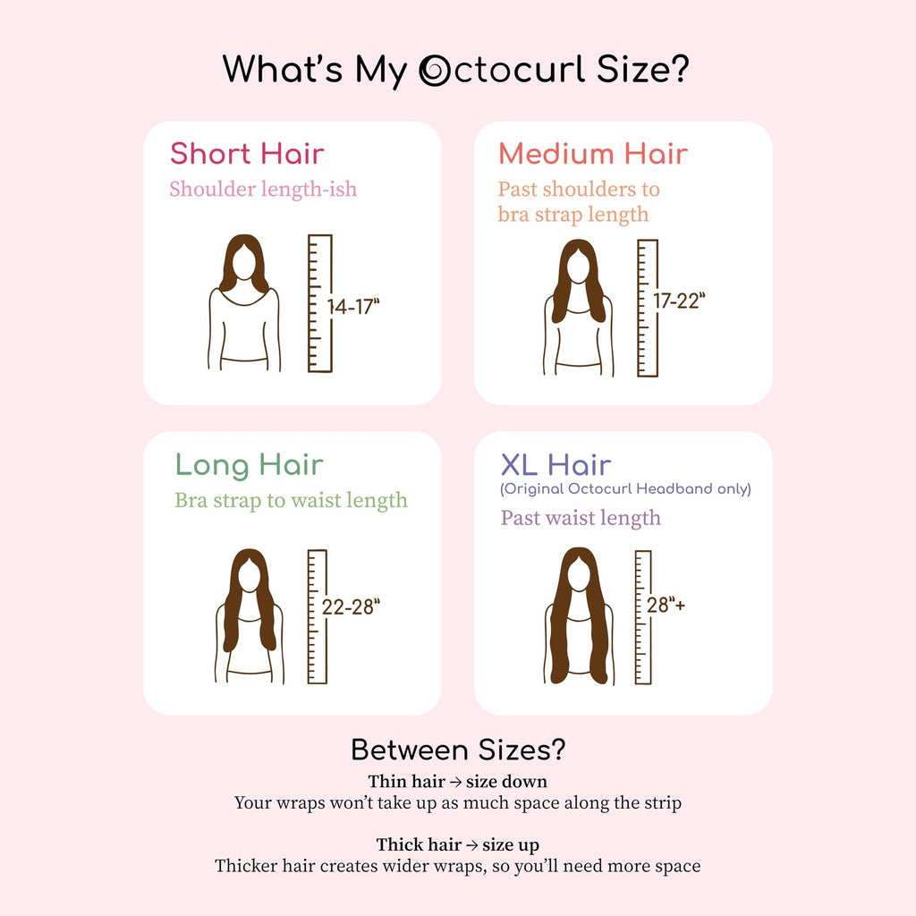 Heatless Curling Set No Headband for Long Hair - Satin or Q-Max Fabric