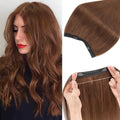 Halo Invisible Wire Hair Extensions - 100% Remy Human Hair, 11 Inch Medium Brown