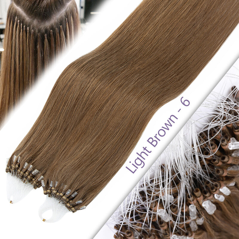 Remy Human Hair Extensions Micro Loop Beads Thick 1G/S Multiple Variants
