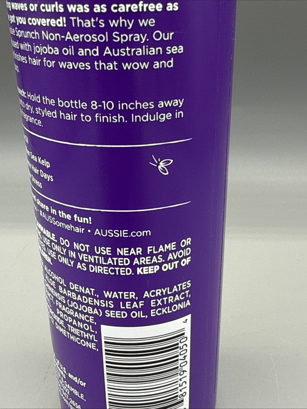 Aussie Sprunch Non-Aerosol Hairspray with Jojoba Oil & Sea Kelp 8.5 fl oz