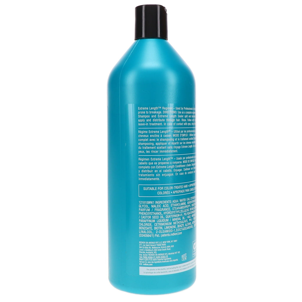 Redken Extreme Length Hair Shampoo 33.8 oz for Hair Growth & Damage Repair
