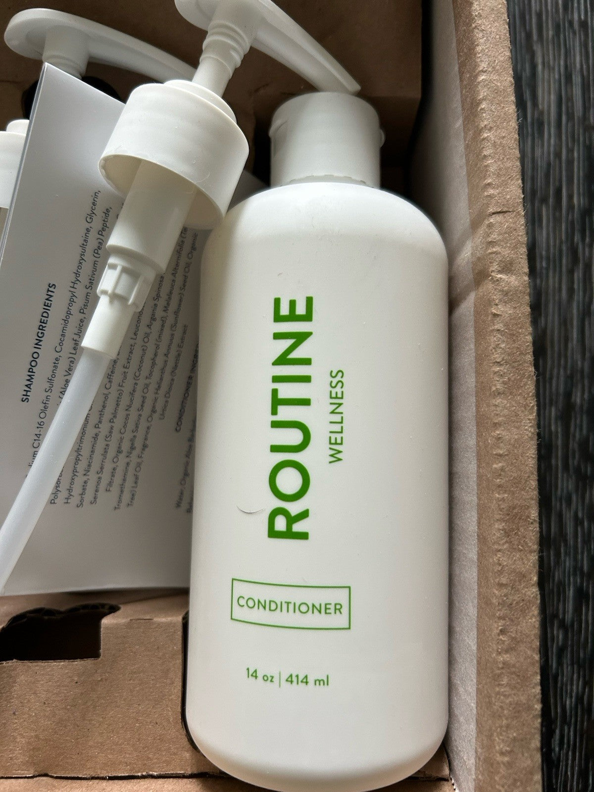 Cucumber Shampoo & Conditioner Set with Pumps - 14 oz - Routine Wellness