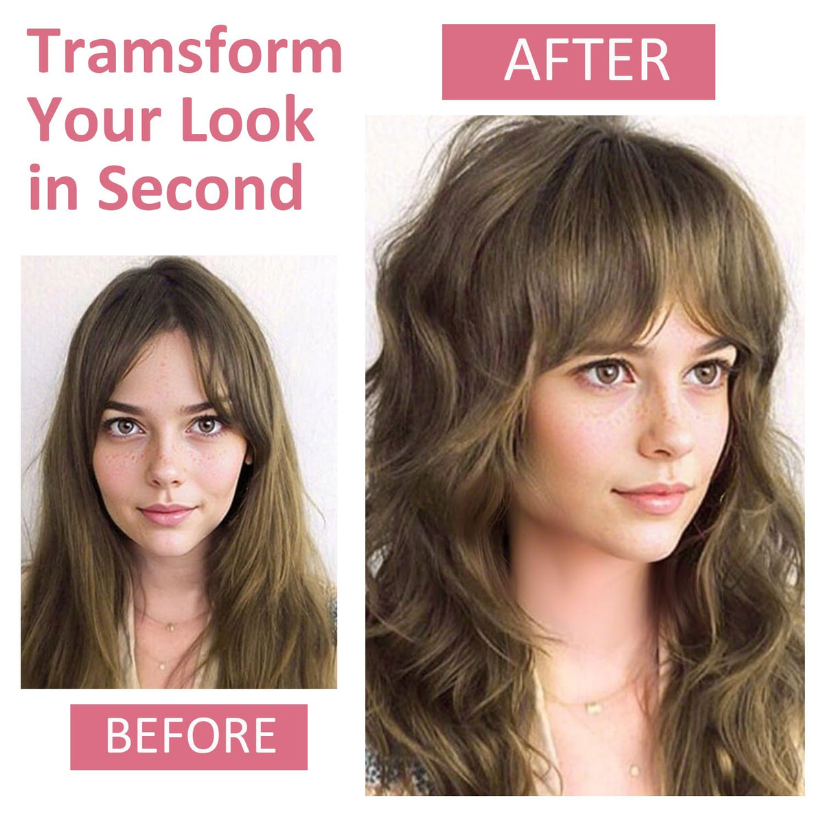 Remy Human Hair Clip-In Bangs - Natural Black, Brown & Blonde Variants