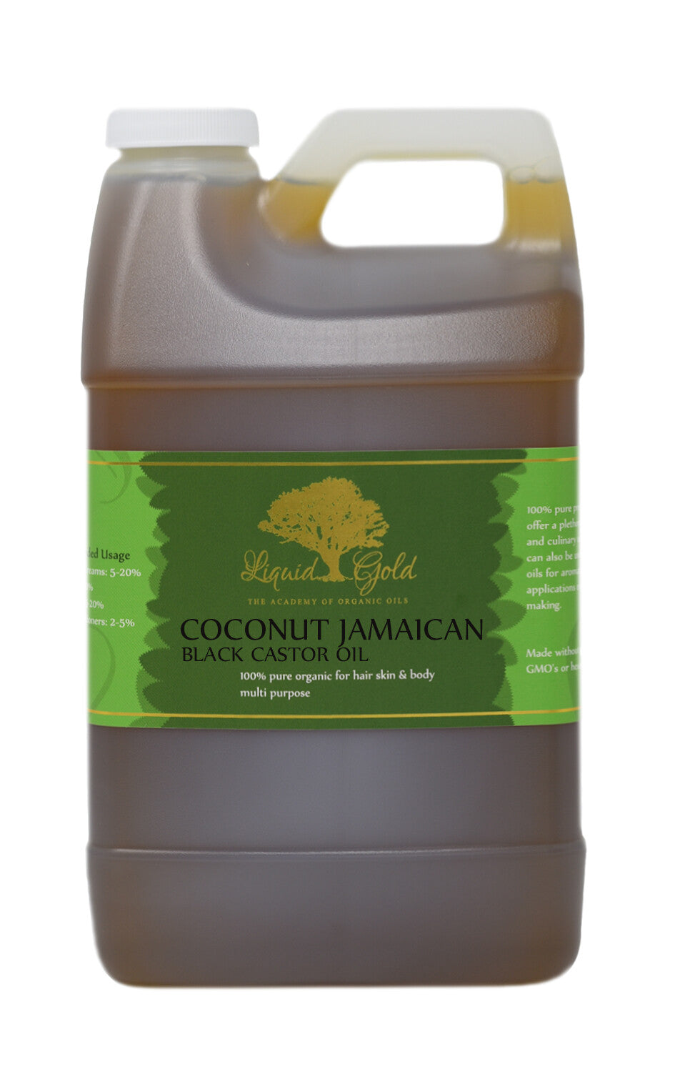 Organic Jamaican Black Castor Oil for Hair Growth - 64 oz Premium Hair Treatment