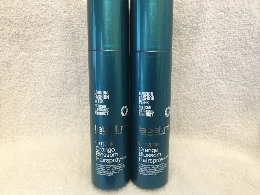 Organic Orange Blossom Hairspray 200ml - Healthy Hold & Long-Lasting Control (2 Pack)
