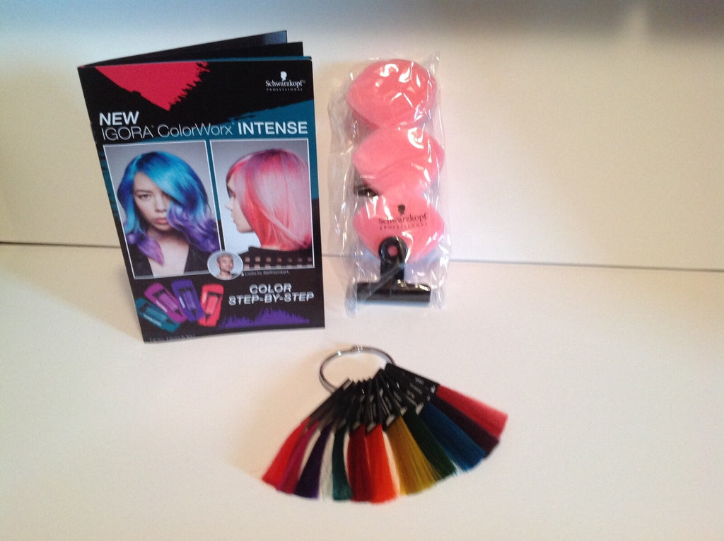 Schwarzkopf Igora Colorworx Intense Swatch Ring Kit with Step-by-Step Guide