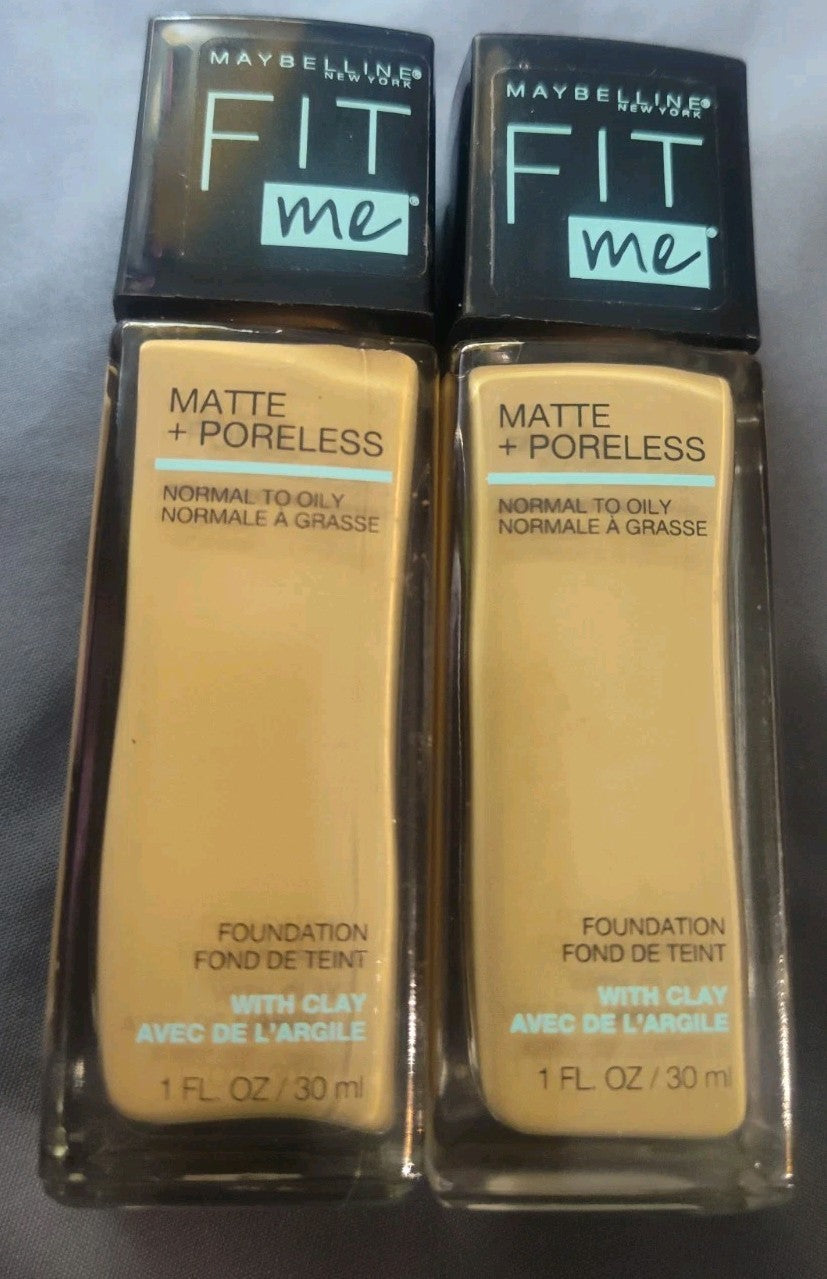 2 Pack of Maybelline Fit Me Poreless Matte Foundation Shade 228 Soft Tan