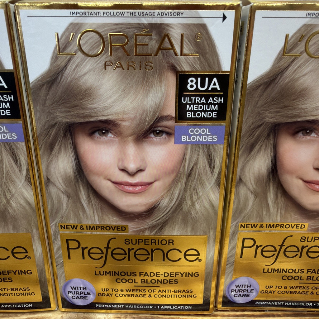 3 Pack Cool Blonde Hair Color Permanent - Superior Preference 8UA