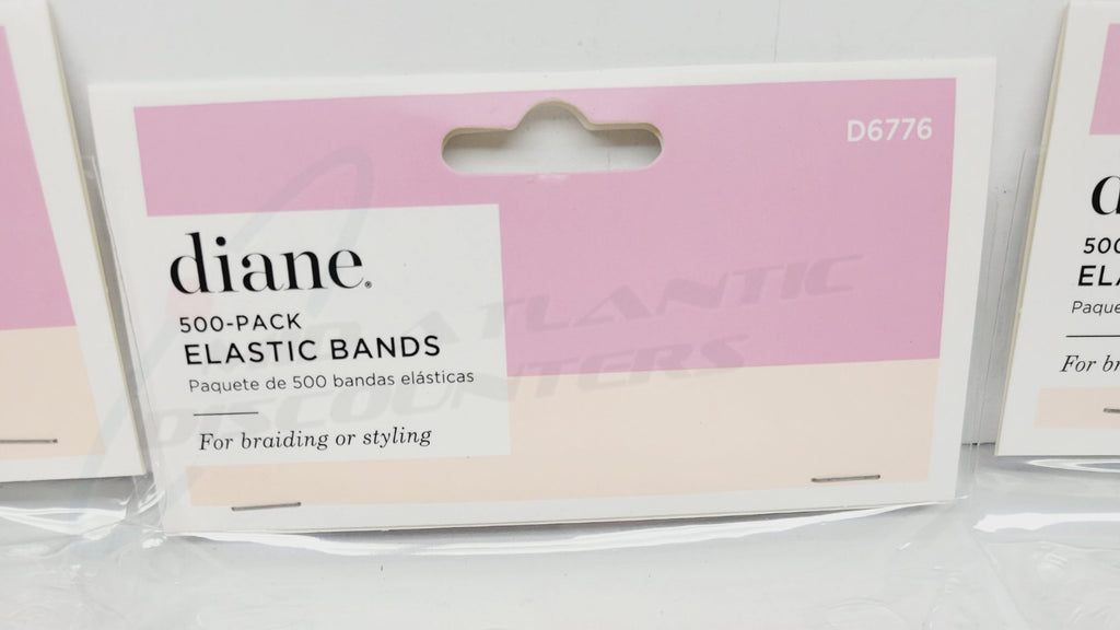 Bulk Clear Elastic Bands for Hair Braiding & Styling - 12 Packs of 500