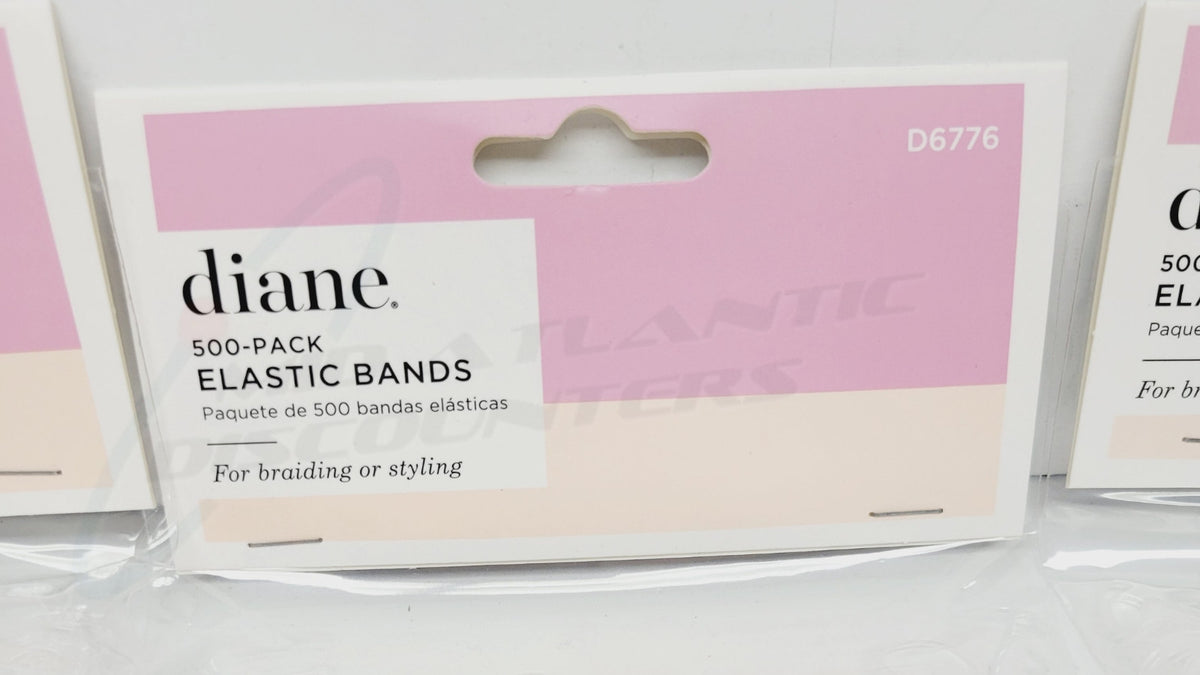 Bulk Clear Elastic Bands for Hair Braiding & Styling - 12 Packs of 500
