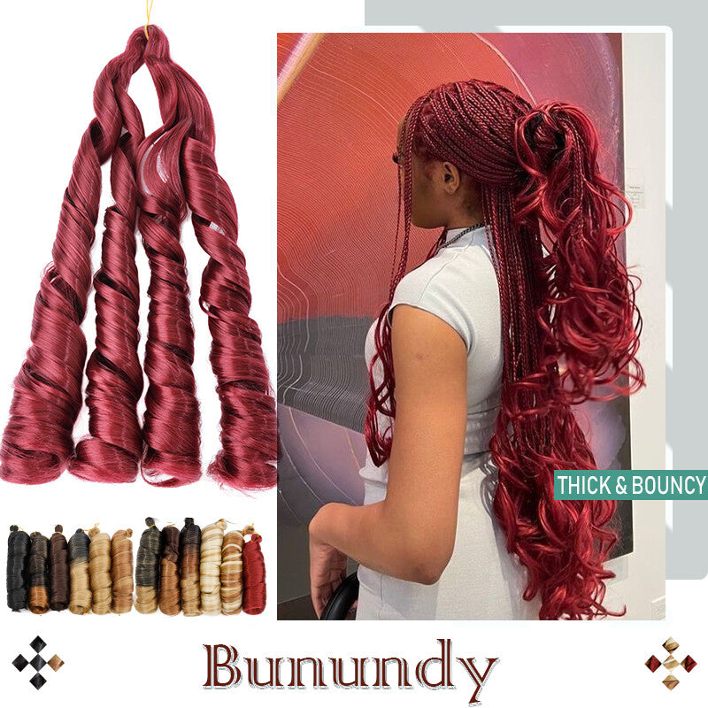 Loose Wave Braiding Hair Extensions Afro French Curls for Crochet & DIY Styles