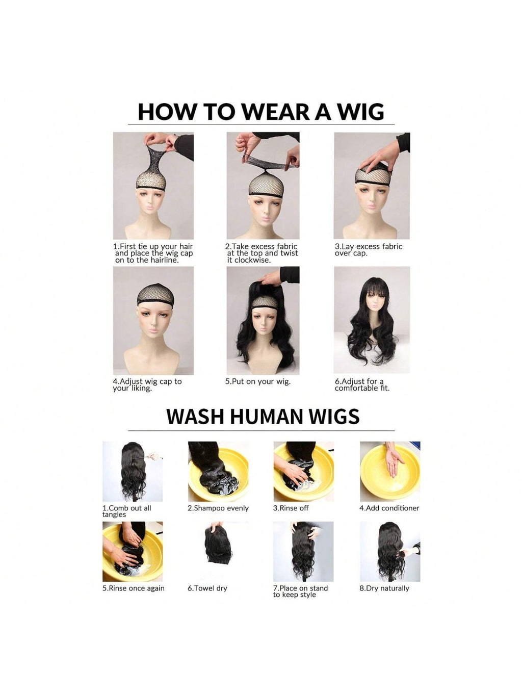 Deep Wave Human Hair Bundles 50g No Weft Brazilian Virgin Hair - Unbranded